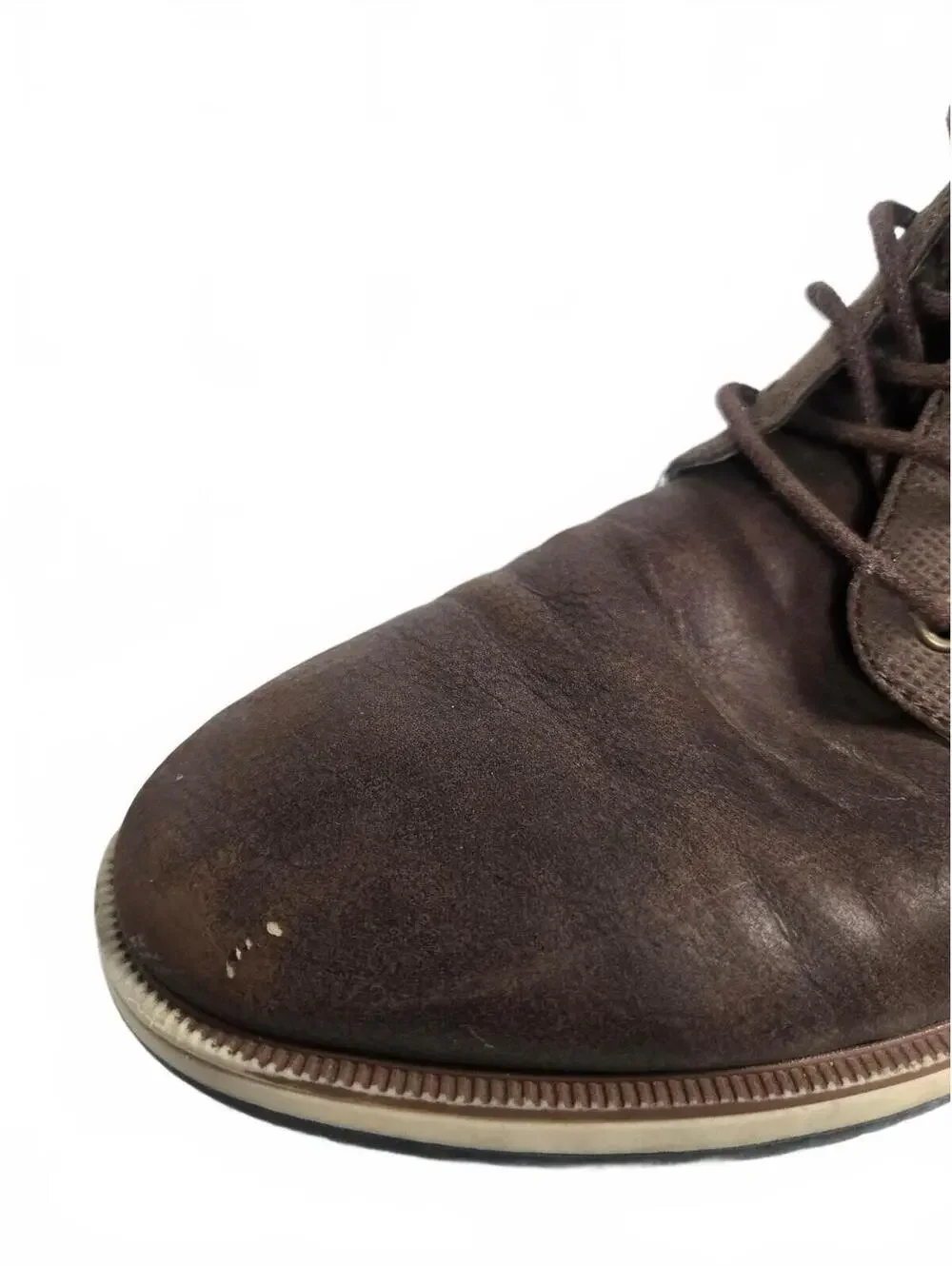B-52 Bullboxer Sully Brown Ankle Chukka Boots Side Zip 8M